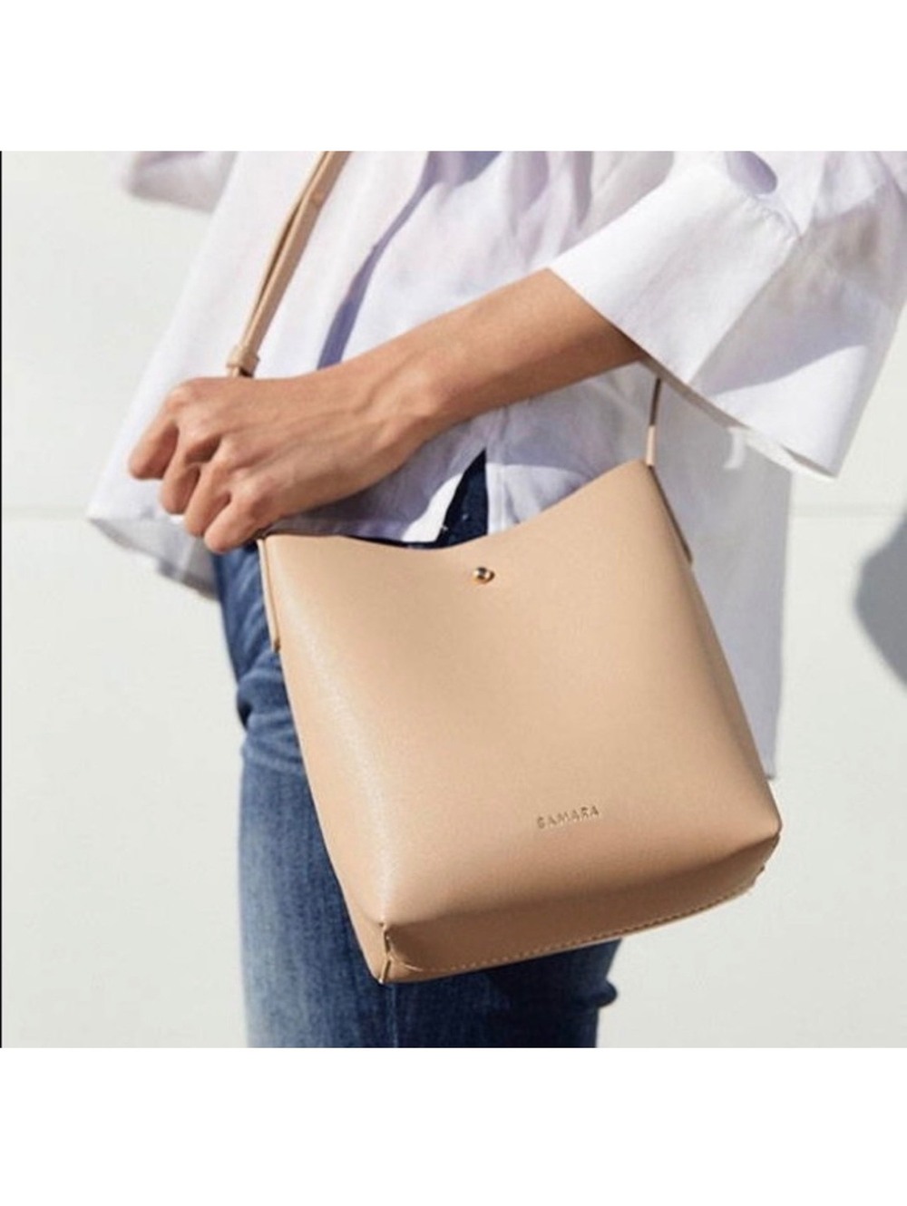 Samara tan vegan leather crossbody NEW